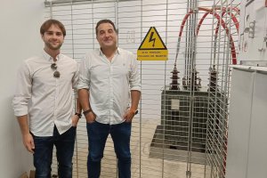 Los investigadores de la UAL ganadores en Pekín, Jorge Ventura y Alfredo Alcayde.