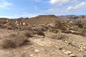 Imagen de parte del Cortijo La Unión, en el Valle de Rodalquilar.