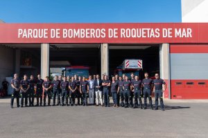 Bomberos en prácticas que se han incorporado al Consorcio de Bomberos del Poniente Almeriense.