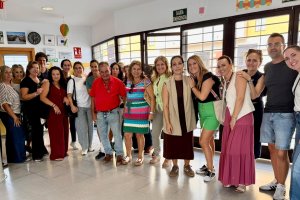Despedida del claustro de profesores del CEIP Reyes Católicos de Vera a Juani y Javier.