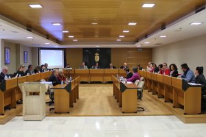 La Corporación Municipal durante el último pleno celebrado en El Ejido