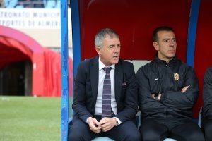 Lucas Alcaraz con Miguel Ángel Campos.