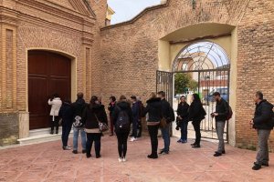Alumnos en una visita anterior al palacio.