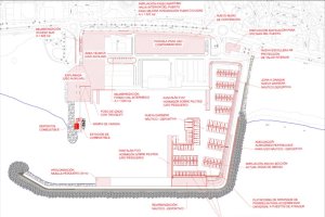 Detalle del anteproyecto definitivo para el puerto de Carboneras, redactado en septiembre de 2017.