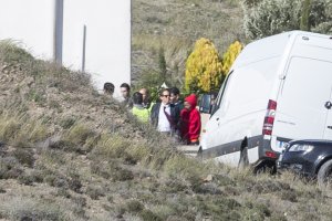 Ana Julia Quezada en Rodalquilar durante el primer registro