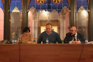 El alcalde de Cuevas, Antonio Fernández Liria, durante el Pleno del miércoles.