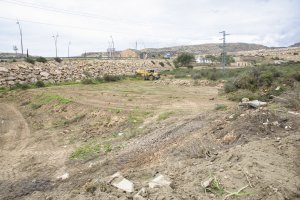 Solar sobre el que ya se están haciendo trabajos