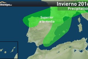 Zonas de la península con precipitaciones por encima de lo habitual