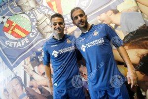 Los dos nuevos jugadores del Getafe.