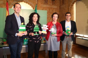 Momento de la entrega de los juguetes.