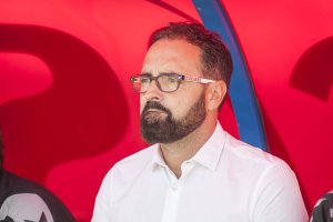 Pepe Bordalás, en el banquillo del Mediterráneo.