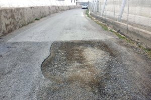 Camino rural en la zona de La Cañada.
