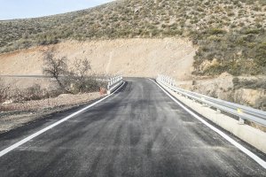 Aspecto de la carretera una vez acabadas las obras.