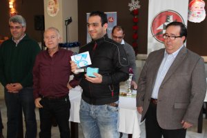 Rubí con los campeones.