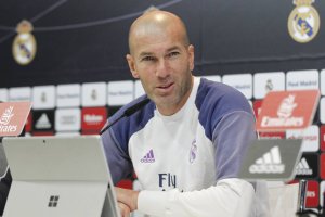 Zidane en rueda de prensa.