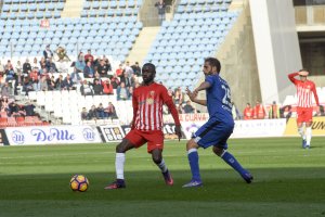 Diamanka en el partido ante el Getafe.
