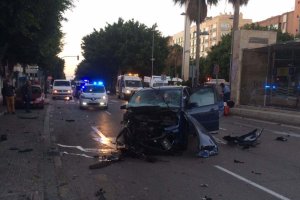 Imagen del accidente mortal acaecido el domingo en La Rambla.