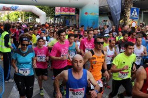 Participantes en la última San Silvestre, celebrada en diciembre de 2015.