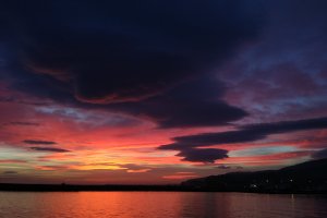 Puesta de sol en Almería: calma antes de la tempestad