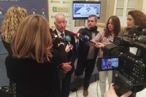 Gabriel Amat, ayer en Diputación.