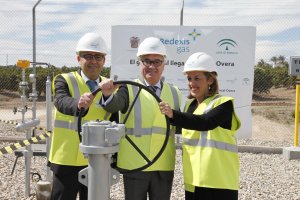 Una de las inauguraciones  de suministro de gas en la provincia correspondiente a Huércal-Overa en 2015.