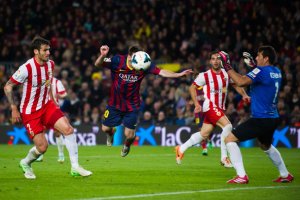 Torsiglieri en el Camp Nou con Trujillo.