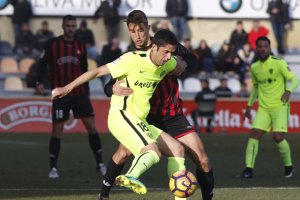 Juanjo en una jugada del partido.