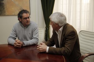 El alcalde de Berja con José Manuel Muñoz.