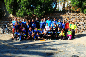 Los participantes en la actividad del C.D. Mandril.