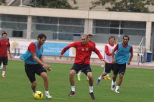 Torsiglieri y Soriano en un entrenamiento.