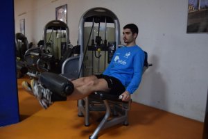 El colocador almeriense trabajando en el gimnasio.