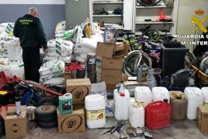 Los ladrones ocultaban lo robado en una vivienda