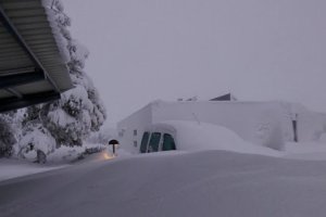 Nevada caída tiempo atrás en el Observatorio de Calar Alto.