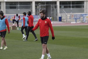 Primer entrenamiento de Marco Motta.
