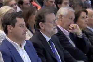 Primera fila en la convención andaluza del PP.