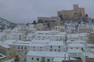 Imagen de la nevada caida en la comarca de Los Vélez.
