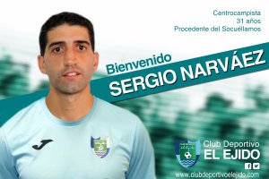 Anuncio del fichaje de Sergio Narváez por el CD El Ejido.