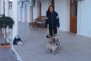 Pura Agüero en la granja escuela El Pocico de Lubrín.