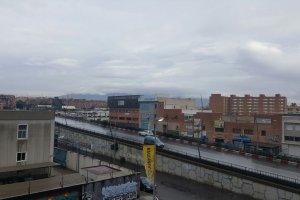 Imagen del cielo que cubre hoy la ciudad.