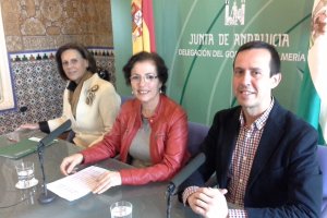Rosa Torres, Gracia Fernández y José María Martín presentan el anteproyecto de ley.