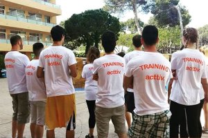 Animadores en acción.