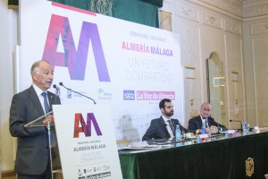 Gabriel Amat, presidente de Diputación, Ramón Fernández-Pacheco y Francisco de la Torre.