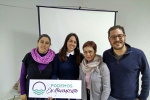 Miembros de Podemos en Movimiento en Almeria.