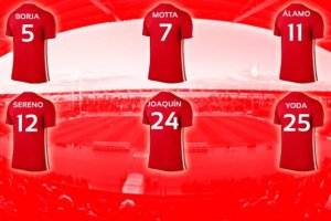 Las camisetas de los 5 nuevos del Almería.