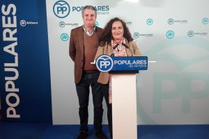 Los concejales del PP en Vera.