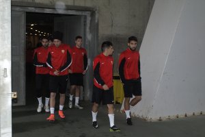 José Ángel en su último entreamiento, el 27 de enero.