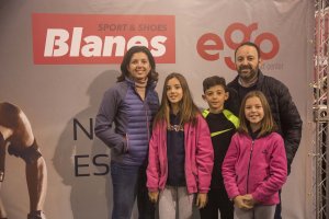 Blanes hijo con la familia en la Feria del Corredor.