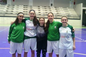 Las jugadoras almeriense con Andalucía.
