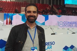 Ramón Fernández-Pacheco, antes de empezar el congreso del PP.