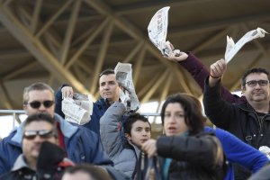 Solo al final la afición mostraba su enfado con el equipo.